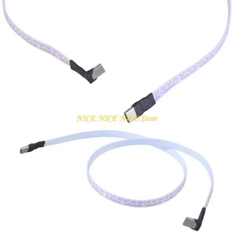유형 C 타입 C 변환 케이블 플랫 실리콘 와이어 1.2mm 두께 2A