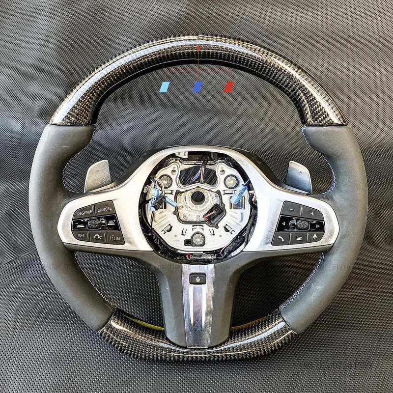 Carbon Fiber Forged LED Steering Wheel Fit For BMW G30 G20 G01 G02 G05 G06 G31 G32 G11 G12 G14 G15 G16 G29 F90 F91 F92 G07 M3 M4