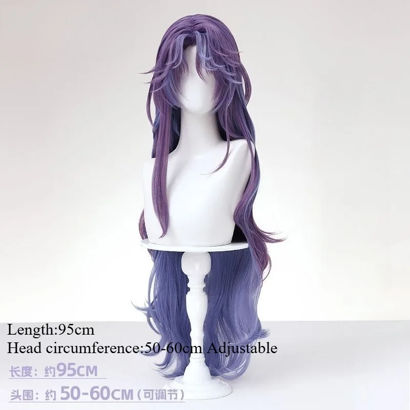 วิกผมคอสเพลย์ Rafayel จากเกม Love and Deepspace สีฟ้าคลื่นยาว ผมสังเคราะห์ อุปกรณ์ประกอบฉากสำหรับการแสดงบทบาทสมมติ ของตกแต่งงานปาร์ตี้ธีม Unisex