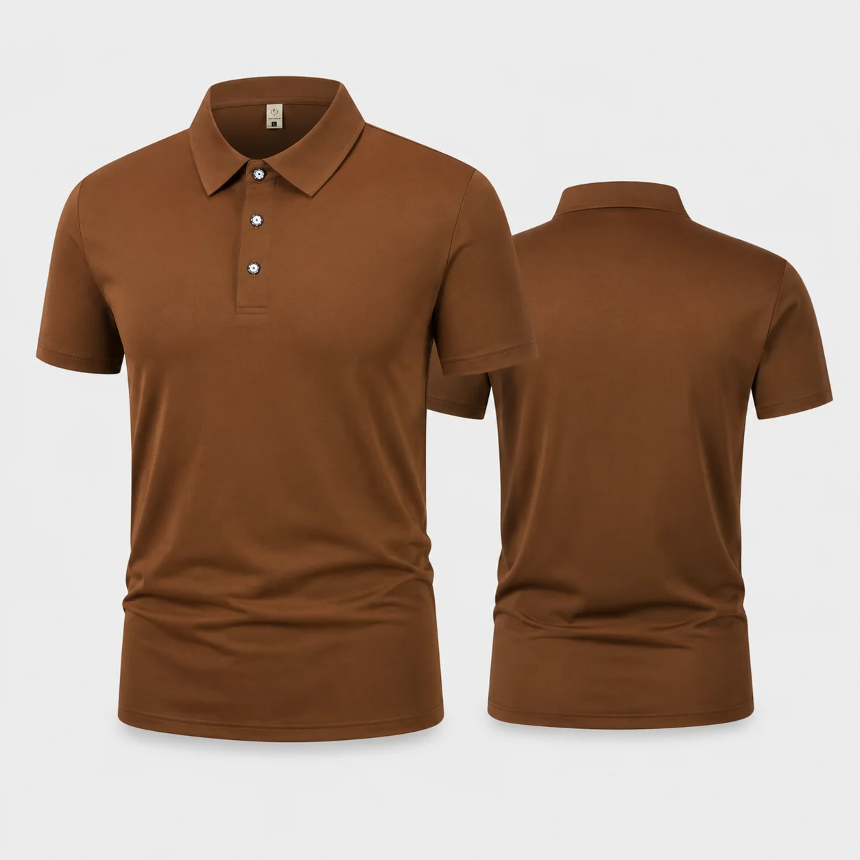 Men's Business Polo Shirt Summer Quick Dry Breathable Short Sleeve Lightweight Office Golf Casual Sportswear Classic Comfort Top