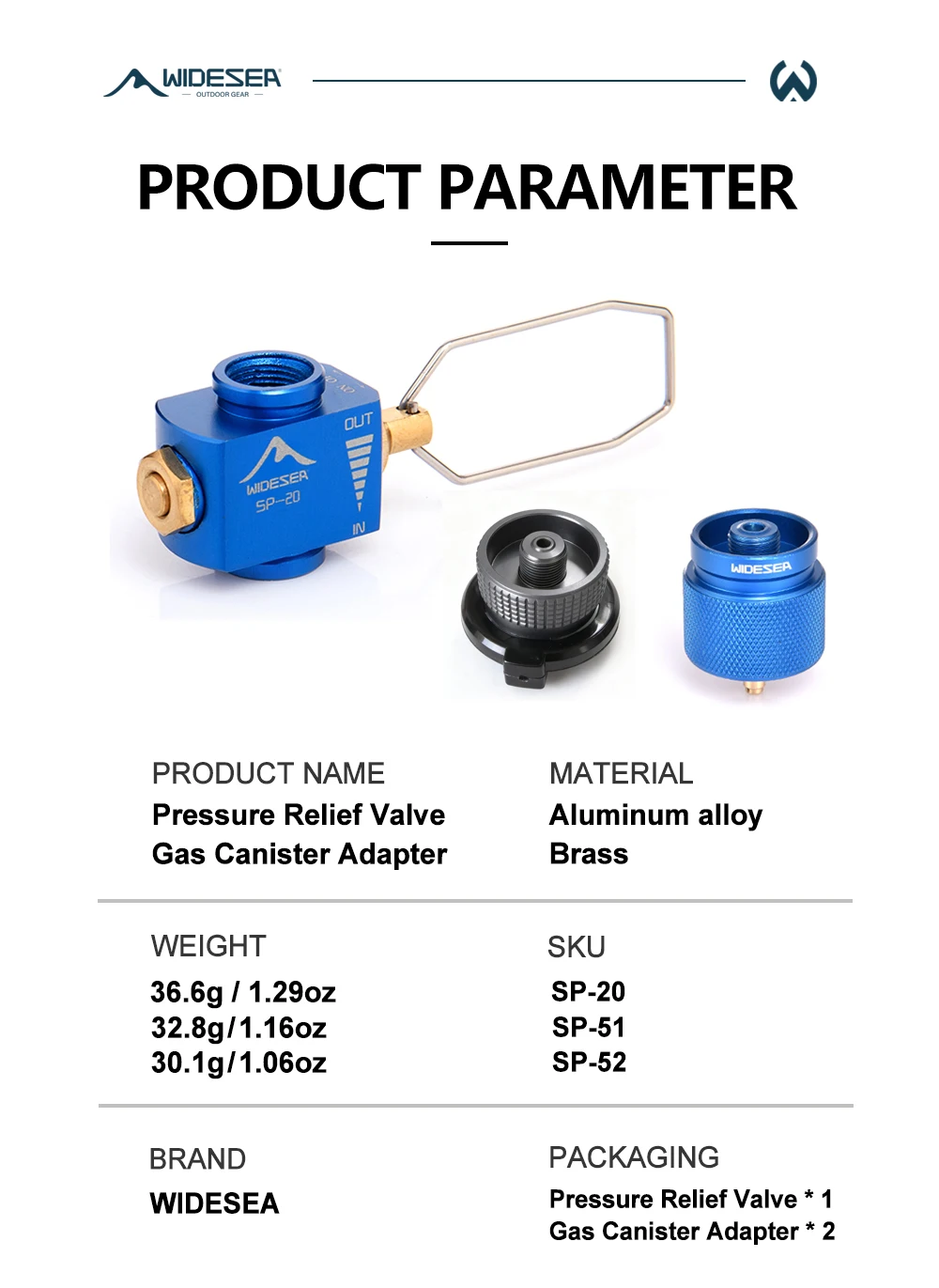 Widesea Campingkocher Propan Nachfülladapter Gasbrenner Gasfüllung Butan Zylinder Tank LPG Saver Campingausrüstung – Detail 2