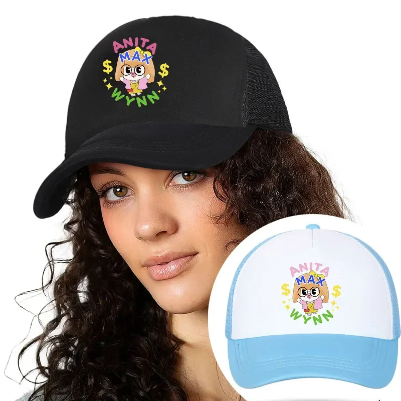 Anita Max Wynn Mesh Trucker Hat Girls Boy Foam Adjustable Dad Snapback Cap Woman Man Daily Sun Beach Fisherman Cap