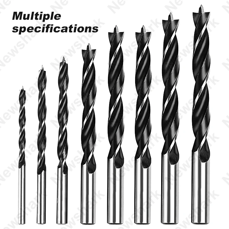 8-piece Woodworking Bit, 3-10mm Fried Dough Twists Bit set Woodworking Bit titanium Coating Woodworking Metal Bit Tool