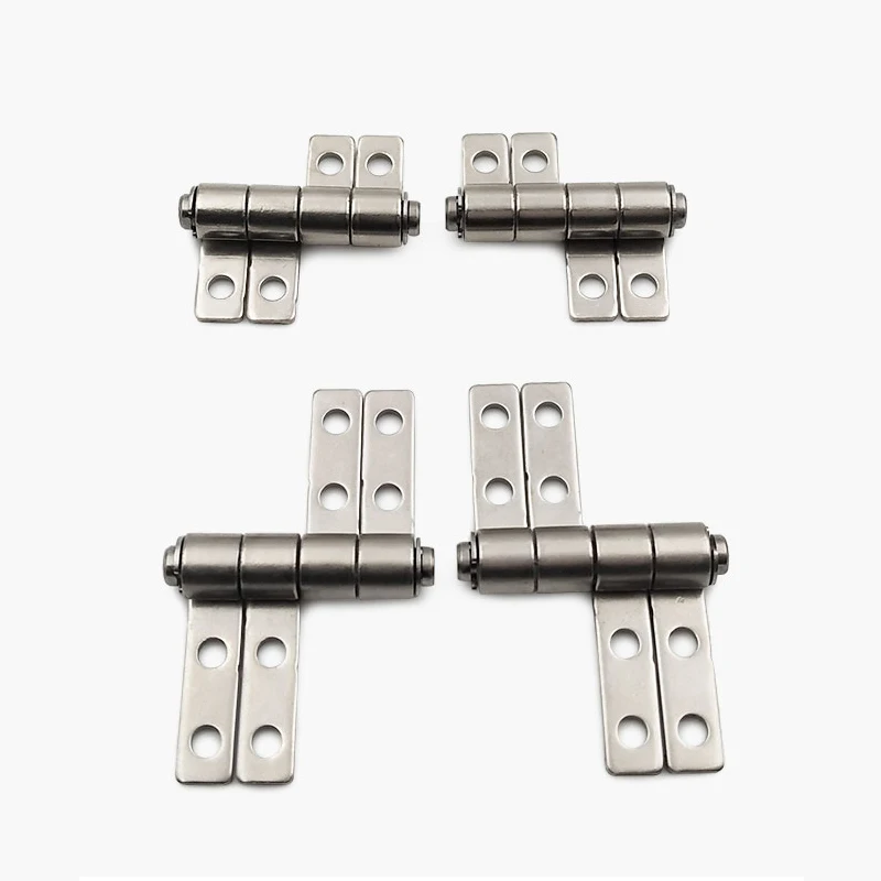 JY-1231-2 Consumer Electronics Parts Friction Steel Hinge Silver 10pcs