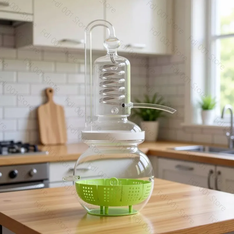 Distillator Glass Distillator Household Small Essential Oil Distillation Perfume Pure Dew Distillation Machine Essential Oil