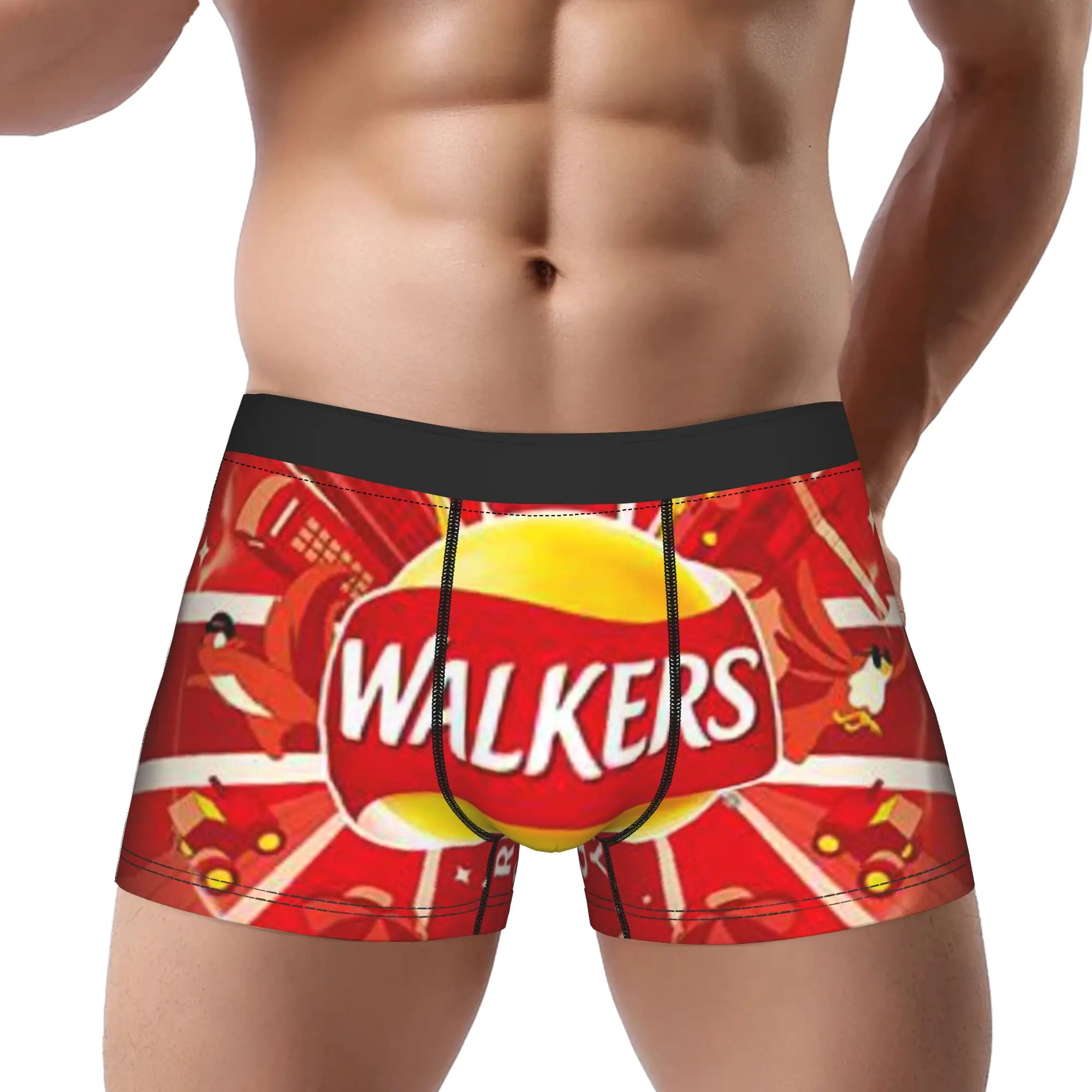 Potato Chips Walkers Unterhosen, atmungsaktive Höschen, Herrenunterwäsche, belüftete Shorts, Boxershorts