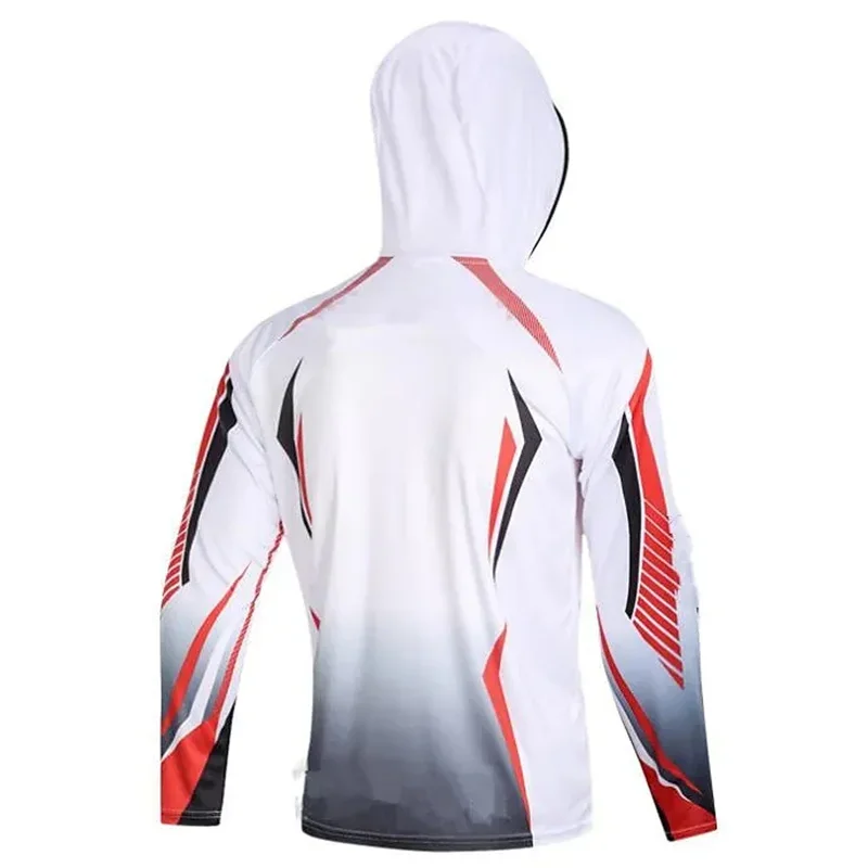 Round Neck Long Sleeve Anti-UV Comfortable Men's Sublimation Fishing Hoodie High-Quality Printing Fishing Clothing