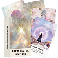 The Celestial Whisper Oracle Deck, 50-Cards with Soft Light for Guidance & Inner Knowing, 12x8cm, Taro Cards