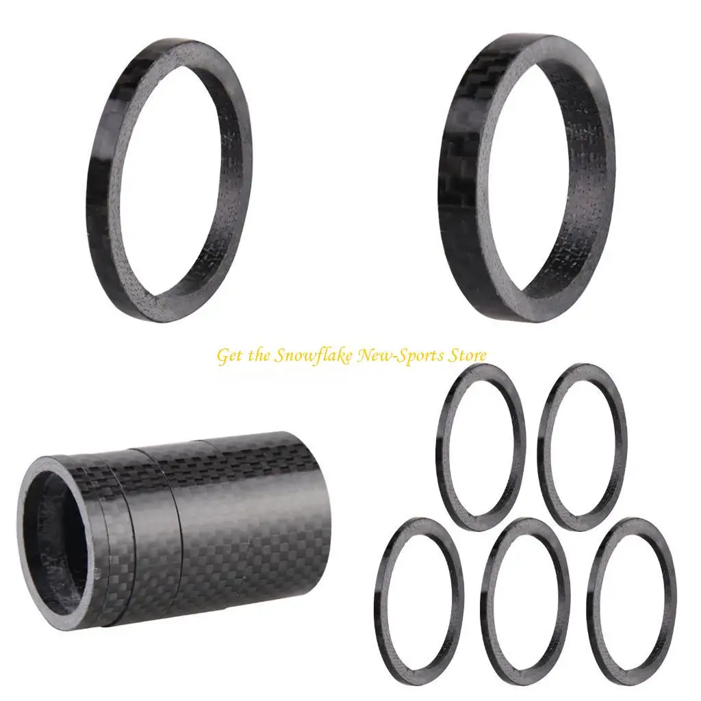 

E56D 5Pcs Bicycles Headset Spacer Bike Front Stem Fork Washer for Mountain, Road Bike