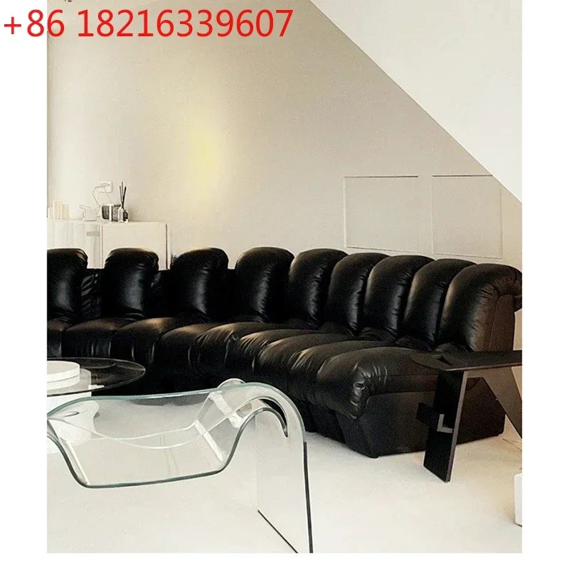 New Snake-Minimalist Creative Style Arc Semicircle Leather