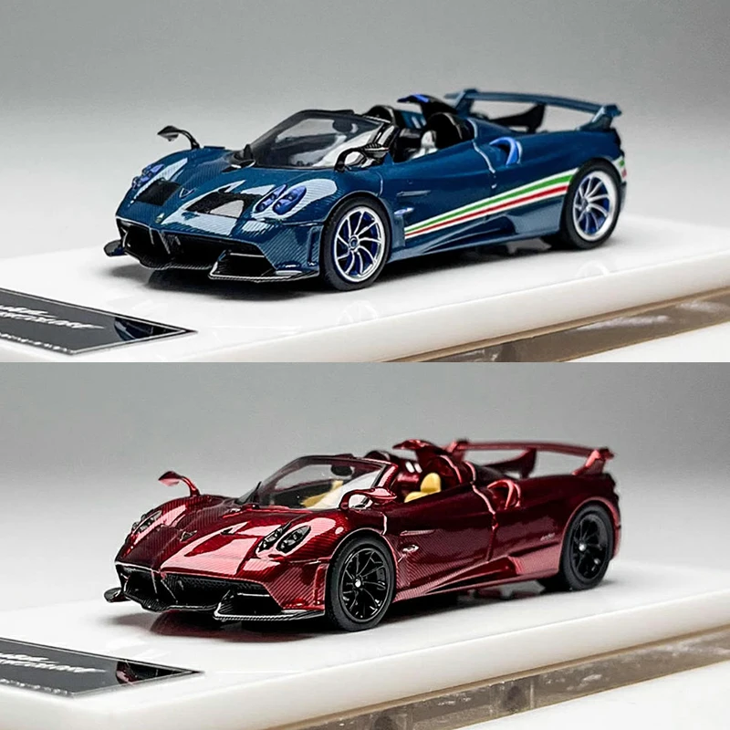 Modelo HH escala 1:64 Huayra Tricolore, coche en miniatura de aleación, juguetes para niños, colección de regalos, decoración de recuerdo para adultos, exhibición estática