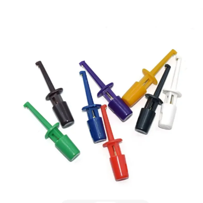 10pcs SMD IC Test Hook Clips Copper Mini Grabber For Multimeter Test Lead Electrical Accessories