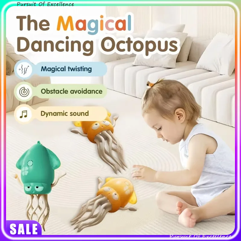 

Hot Selle Magical Dancing Octopus Swinging Octopus Octopus Birthday Gifts Electric Musical Toy Colorful Lights Animal Models