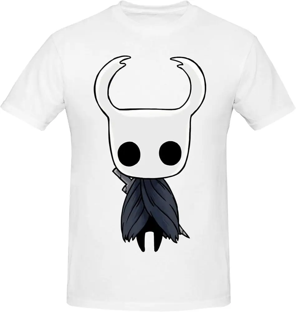 

Hollow Anime Knight t-Shirts Men's Summer Cotton Casual Crew Neck Short Sleeve Shirt Unisex tees Black