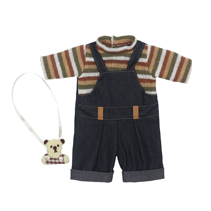 Fit 38 Cm Nenuco Doll Clothes Blue Coat Shirt Pants Ropa Y Su Hermanita Reborn Baby Doll Costumes Kids Gifts