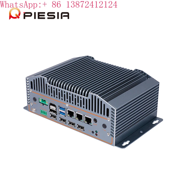Intel 12th Gen N150 N97 N305 Industrial Computer Case 3 LAN 6*Com POE 2*DDR5 CAN X86 Embedded Fanless Mini PC for AGV AMR Robot