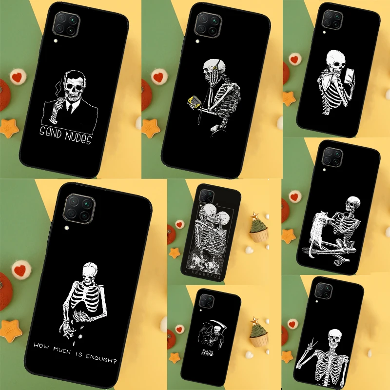  Aesthetics Skeleton Case For Huawei P20 P30 P40 Lite Nova 11 Pro 9 10 SE 3i 7i 11i 5T Y60 Y61 Y90 Y91 Y70 Cover