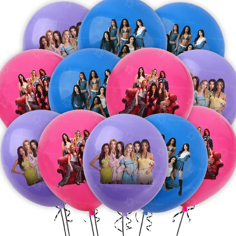 Neue Katseye Geburtstagsdekoration Superstar Party-Favors Aufkleber Poster Ballons Hintergrundbanner Kuchendekoration Baby-Shower-Geschenk – Detail 8