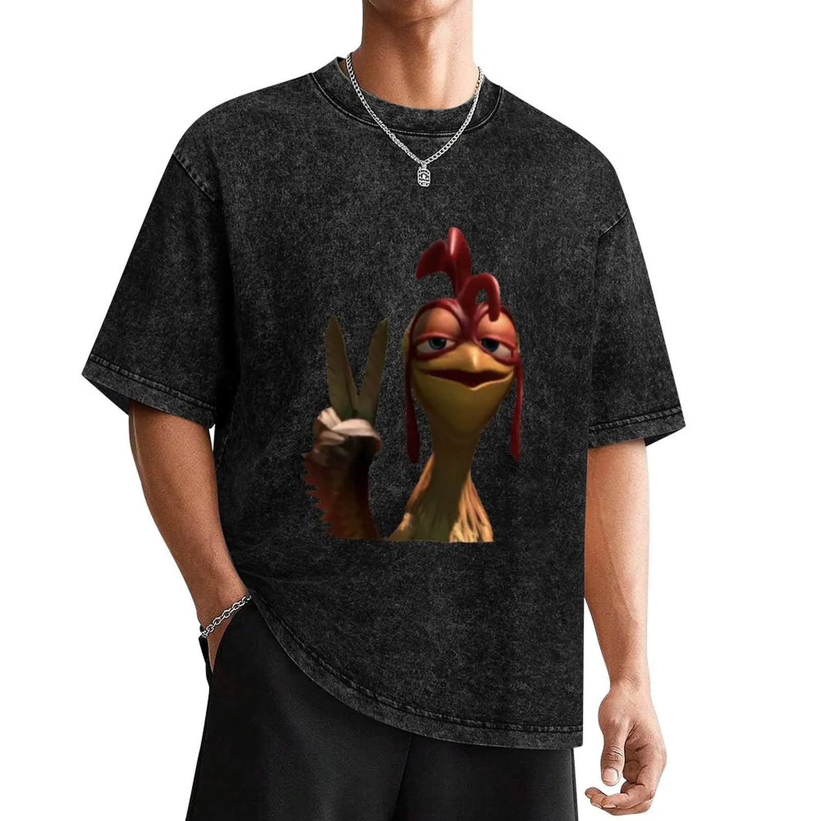 

CHICKEN JOE THE THIRD Sticker T-Shirt for a boy graphic shirts plain men tshirt