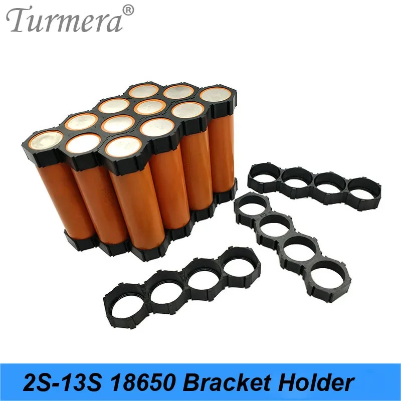 Turmera 10Piece 18650 Lithium Battery Holder Bracket 18650 Spacer Assembly Group Module DIY Battery Box Case Pack Splice Bracket