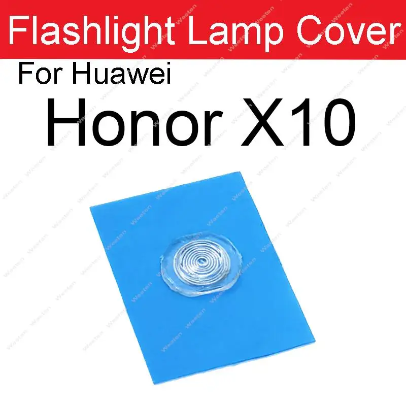 Back Rear Flash Lamp Light Cover For Huawei Honor 10 20 30 V30 50 Pro 10 30 Lite X10 Max Flashlight Shade Parts