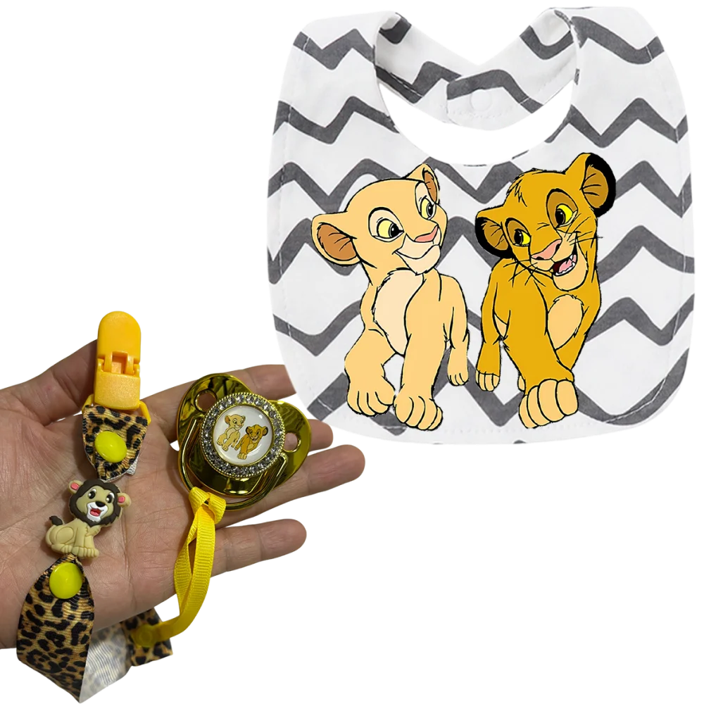 

Newborn pacifier (with dust cover) Baby pacifier & chain clip Nursing soothing pacifier made of silicone material suitable
