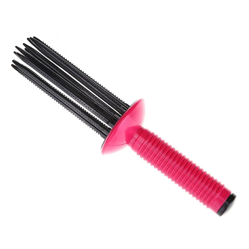2pcs Innovative Comb Round Does Not Hurt Hair Fluffy Curling Make Up Brush Roller Roll Comb Hairdressing Tool