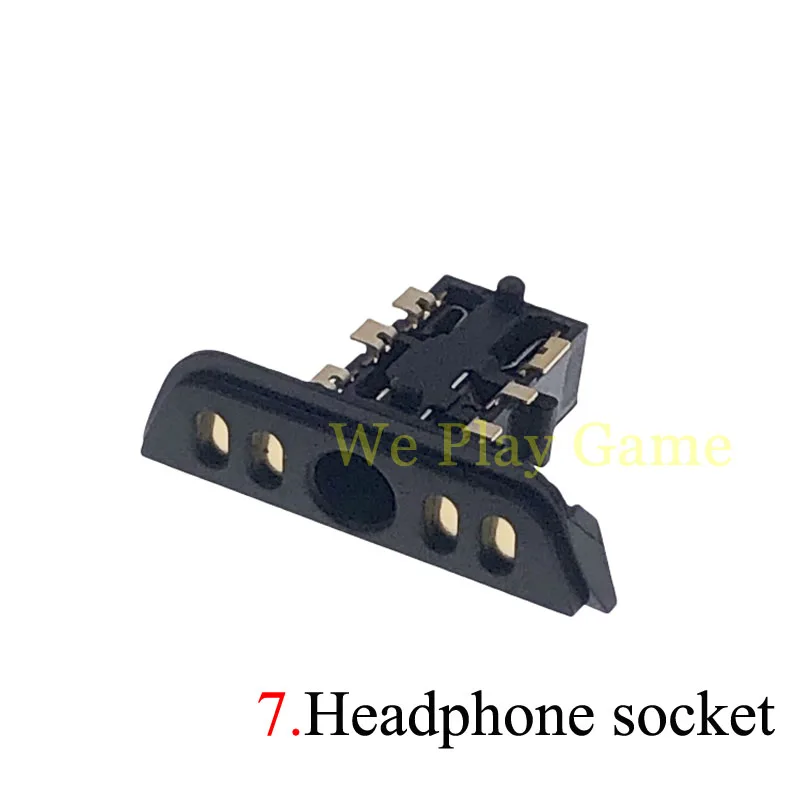 Motheboard Accessories for PS5 L2 R2 Connector Touch/Microphone/Headphone/Battery Interface Socket connector Repair Parts