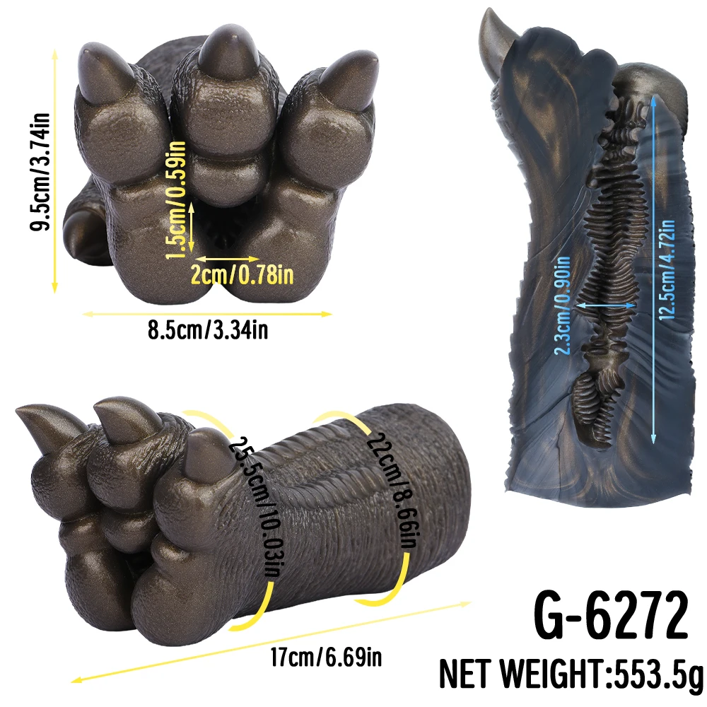 GEEBA Five Different Types Of Male Masturbators With Animal Claws Soft Silicone Onahole Pocket Pussy Stroker For Men18+ Sex Toys - view 6