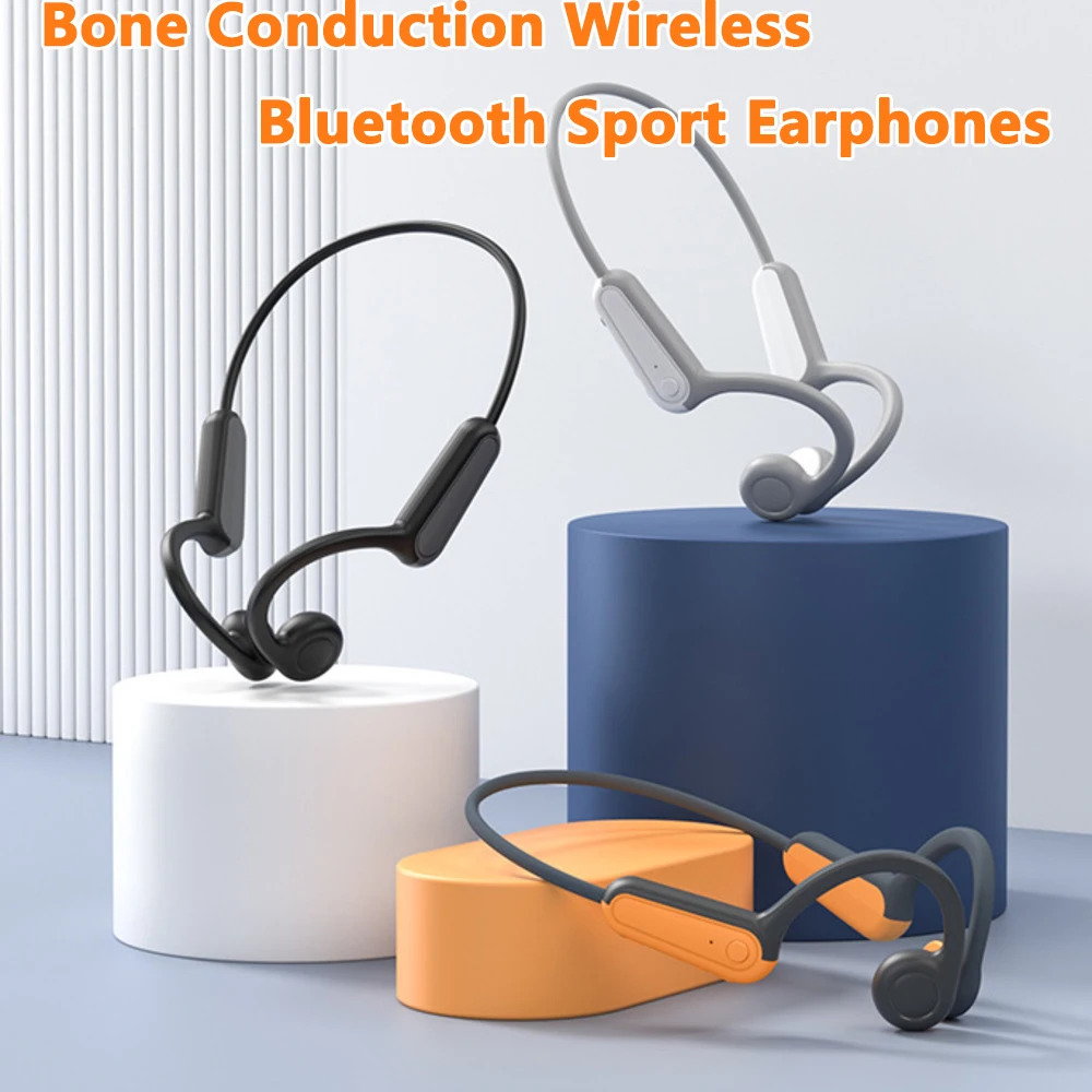 

New Bone Conduction Wireless Bluetooth Earphones Running Sport Music Ear-hook Headset Ultra Long Endurance Earbuds For Xiaomi