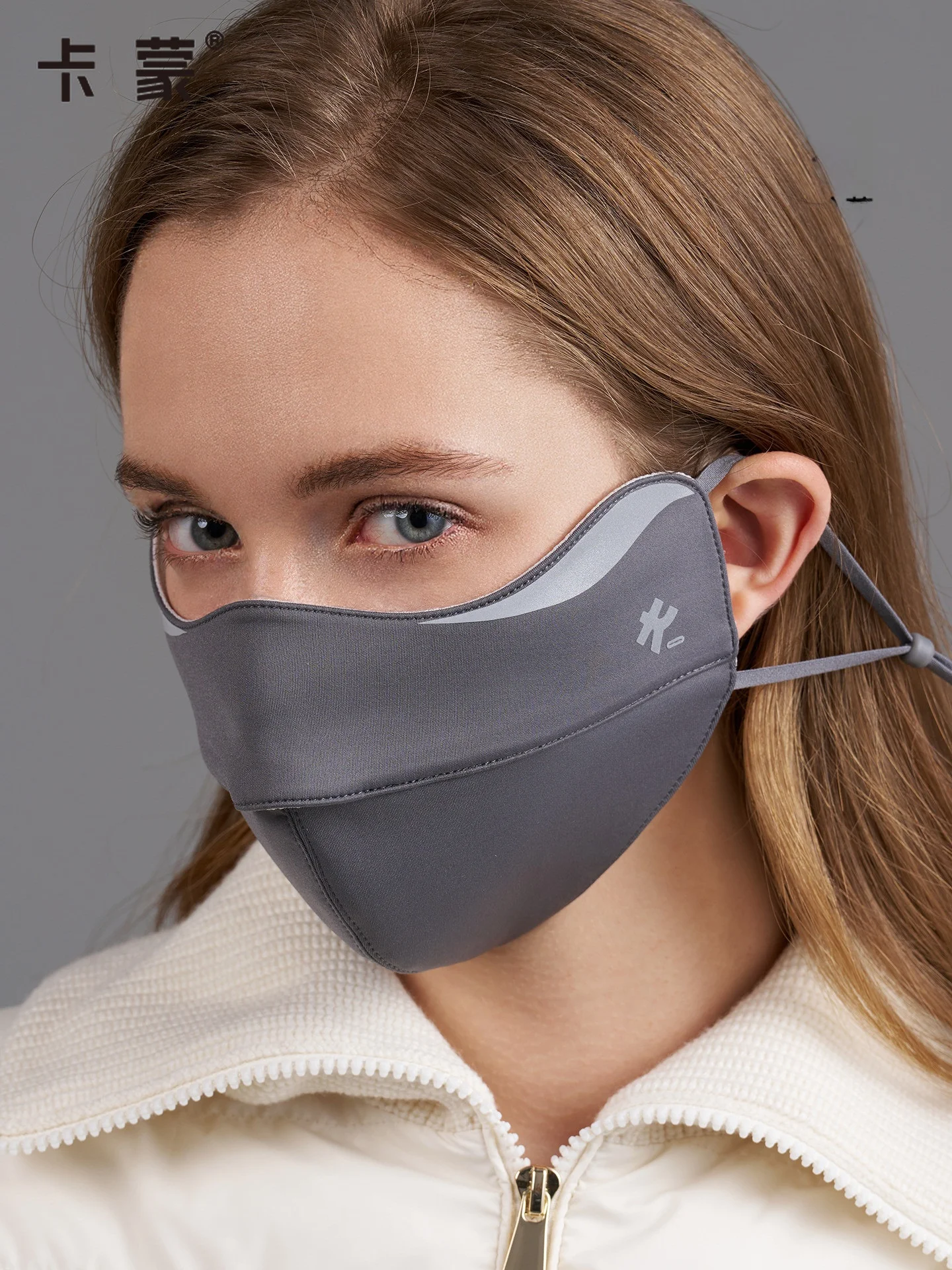 kameron-2025-new-women's-high-aesthetic-value-cycling-face-mask-windproof-uv-protection-nylon-fabric-ex-color-face