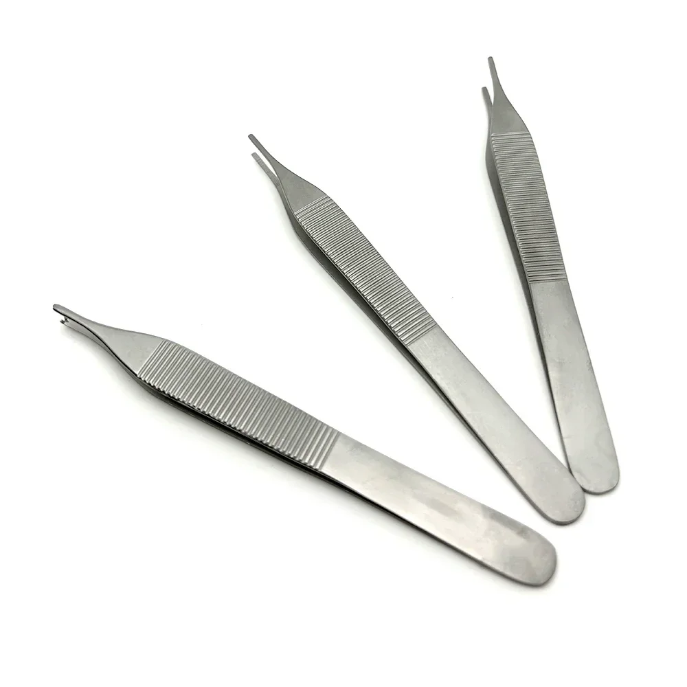 

Dental Tweezer Dressing Forceps Tool Dentist Stainless Steel Tissue Tweezer Dental Forcep Extraction Hemostat 1*2 Forceps
