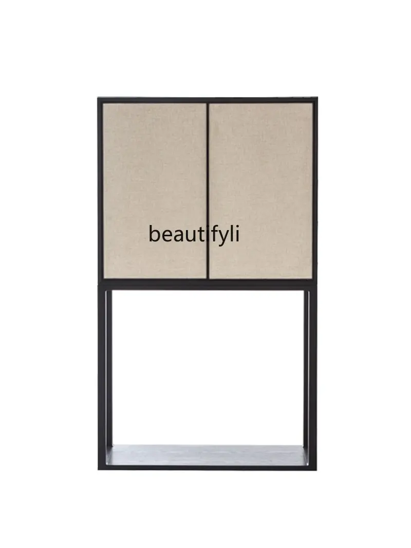 

High Cabinet Modern Minimalist Tea Cabinet New Chinese Home Living Room Cabinet Locker