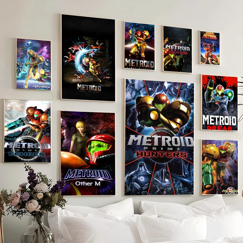 Metroid Prime Classic Good Quality Prints And Posters HD Quality Poster Wall Art Painting Study Home Decor