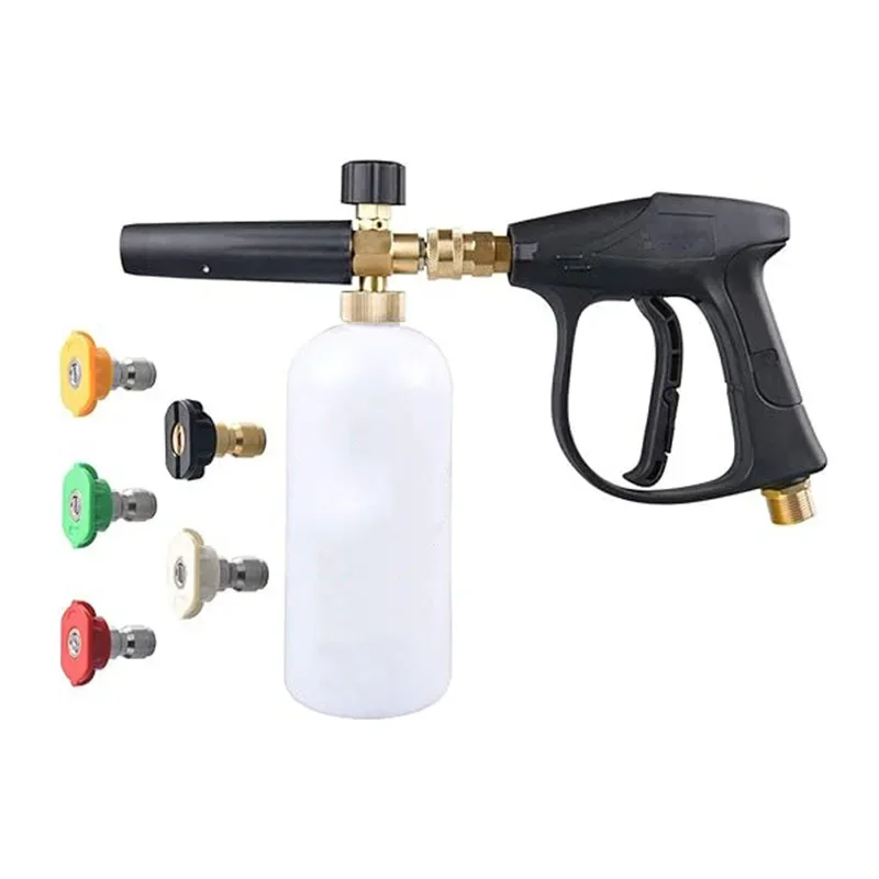 High Pressure Cross-Border Car Wash Gun Stainless Steel Spray Head Aluminum Core Multi-Function Copper Valve Car Wash Equipment