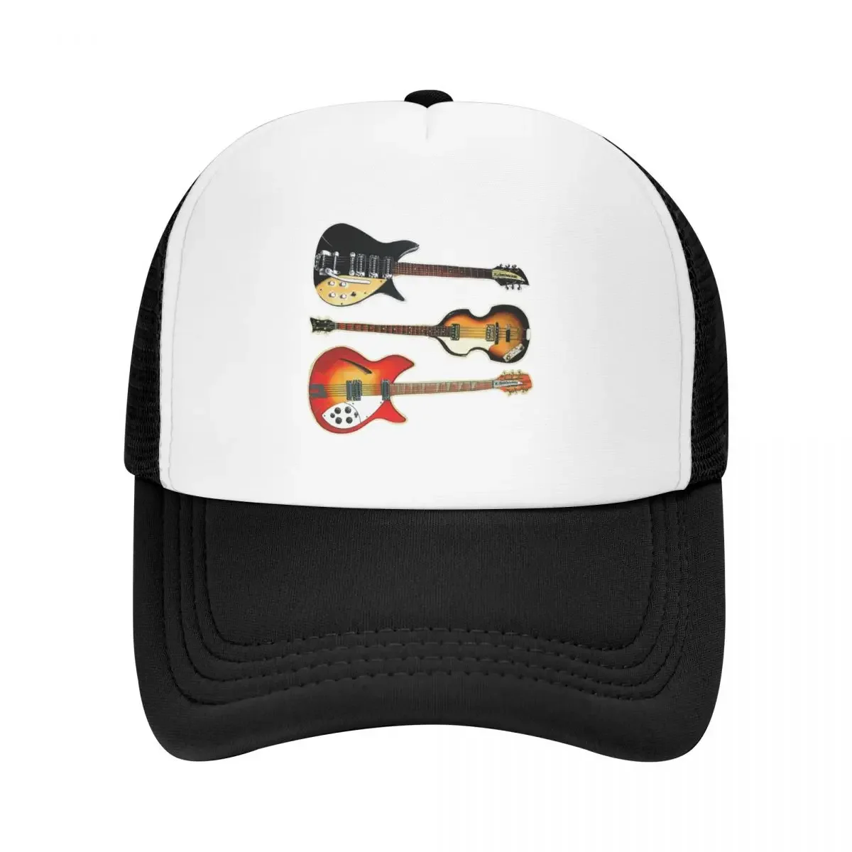 Rickenbacker guitarras y Hofner gorra de bajo moda Casual gorras de béisbol de malla sombrero ajustable Hip Hop verano gorras de béisbol Unisex