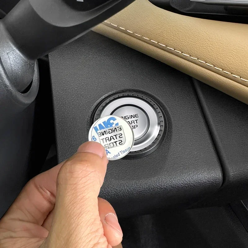 For Geely Atlas Pro Geely Starray LHD Car Button Sticker Central Control Gear Metal One-click Start Decorative Patch Car Sticker