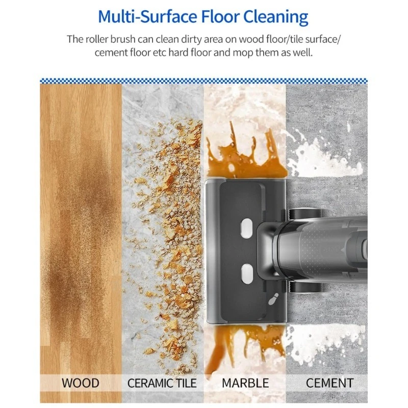 Wet and dry washing machine, household hand-held vacuum cleaner, self-cleaning drying and sweeping machine