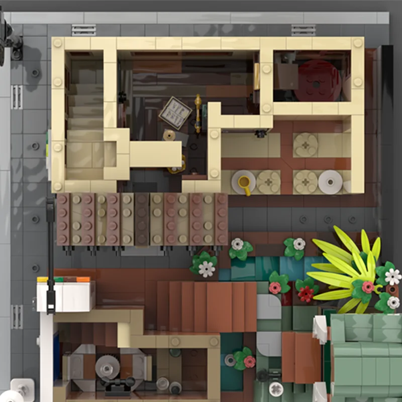 1773 elementy MOC Japońskie Ryokan - Pomysły na Remont i Modelowanie z Klocków Konstrukcyjnych, Zabawka do Składania, Pomysł na Prezent Świąteczny, Edukacja dla Dzieci