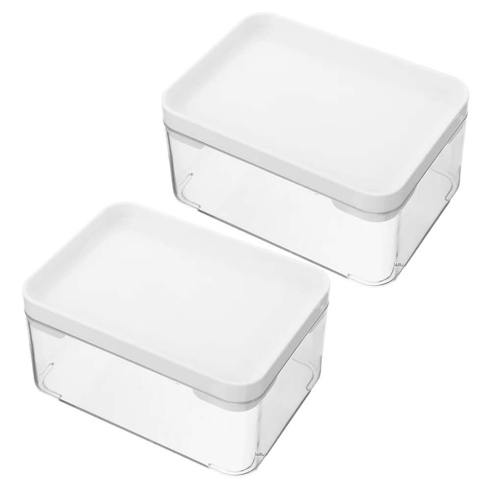 

2Pcs Transparent Laundry Bead Storage Box Dryer Sheet Dispenser Lid Laundry Room Organization Storage Container Powder Holder