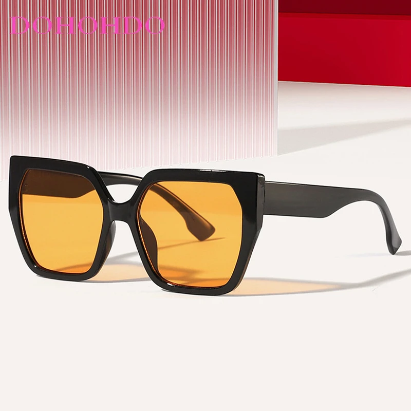 

Trendy Vintage Oversized Square Women Man Sunglasses Trendy Brand Designer Sunglass Outdoor Driving Travel Eyewear UV400 Очки