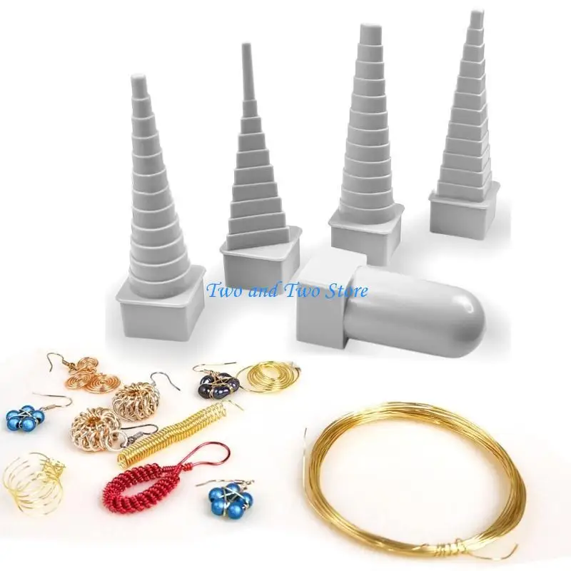 

HX6F Quilling Drawing Tool Plastic Quilling Borders Wire Wrapping Jewelry Making Tool