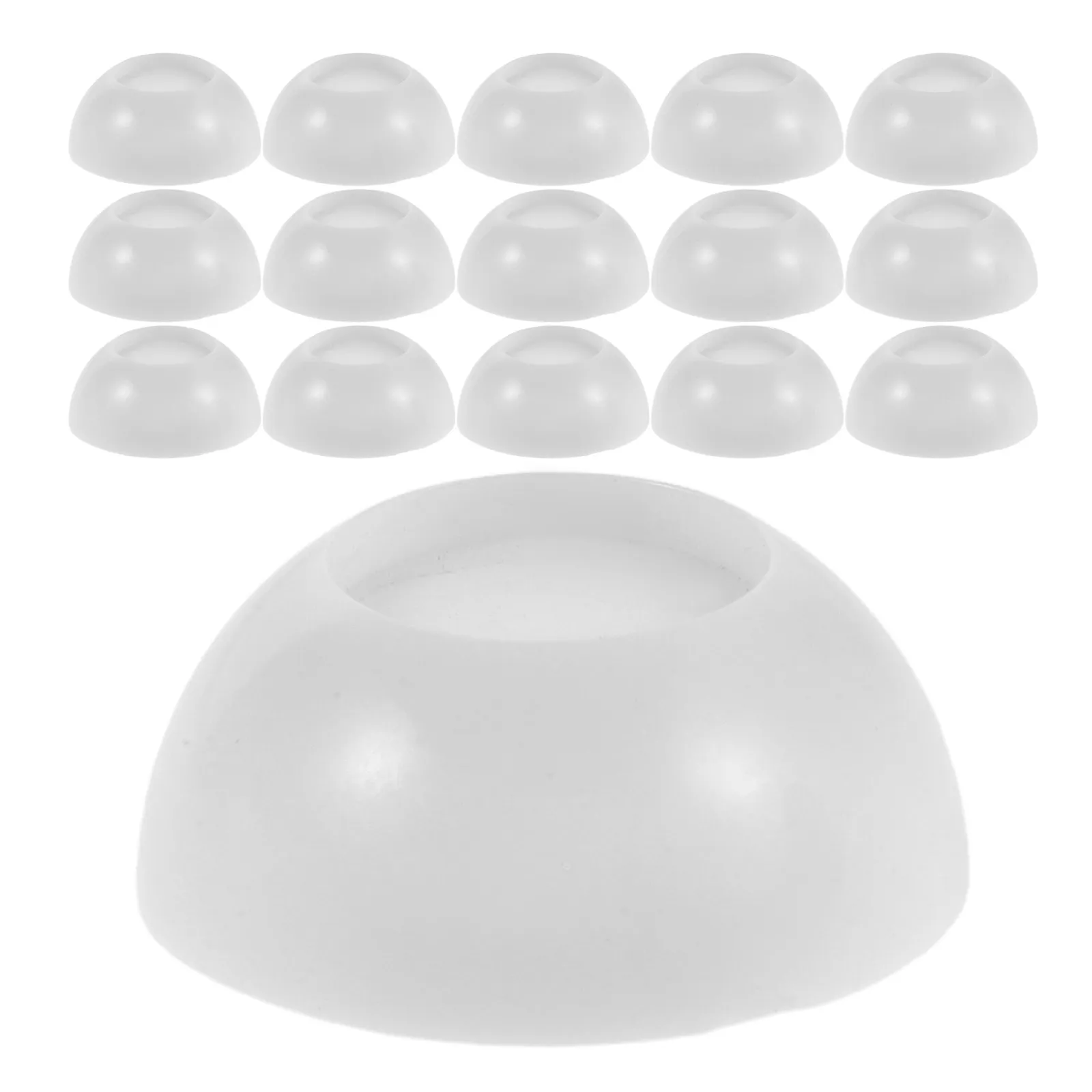 50Pcs 12Mm Od 6Mm Id Smooth Plastic Eye Blanks Unpainted White Base Bjd Accessories DIY Art Craft Supplies for Handmade Projects view 6