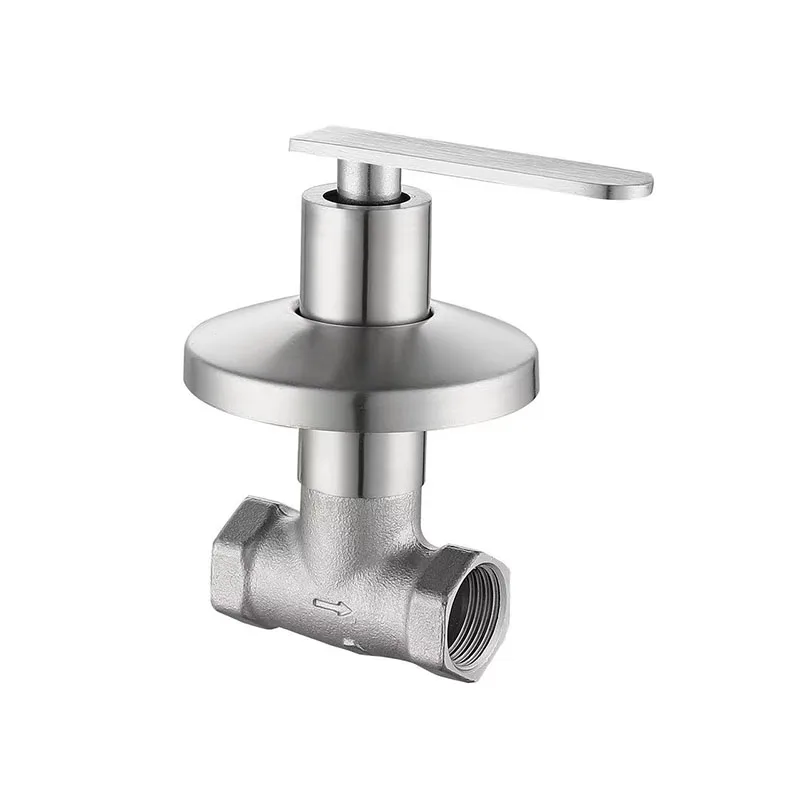 304 Stainless Steel Quick-Open Angle Valve Straight-Through Water Shut-Off Valve Switch for Plumbing
