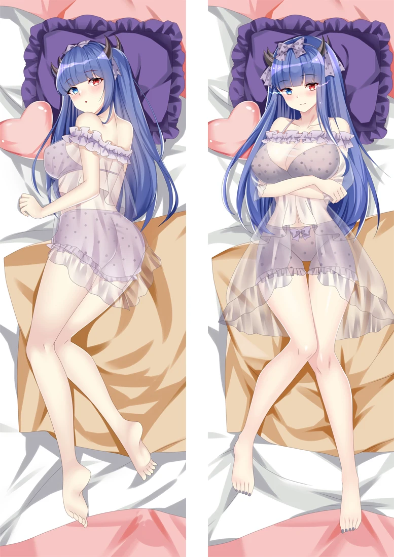 Anime Azur Lane IJN Ibuki Luán Dakimakura Case Peach Skin Double-Side Print Hing Body Waifu Otaku Gift Pillow Cover