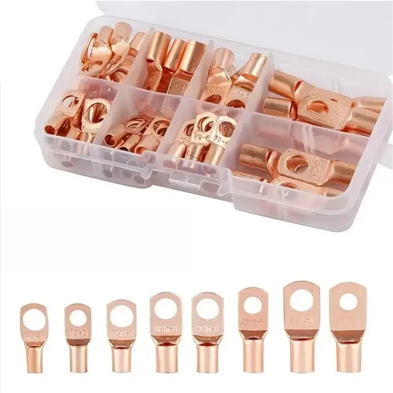 

Набор из 140 клемм-наконечников для проводов, кольцевых электрических обжимных соединителей SC6-25