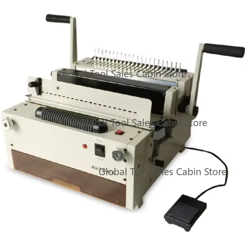 

Four Molds Book Binding Machine Wire Spiral Binder Punching Binding Machine Coil Comb Binder Machine