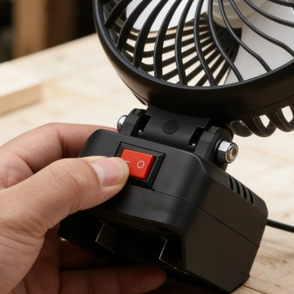Compact For Lightweight Fan Compatible with For Li-Ion Battery Adapter for Field Work Camping and Outdoor Use Fan Only