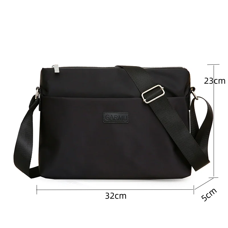 

Большая повседневная сумка Capaci из ткани быка, мужская сумка через плечо на одно плечо, водонепроницаемая сумка для документов, сумка на ремне