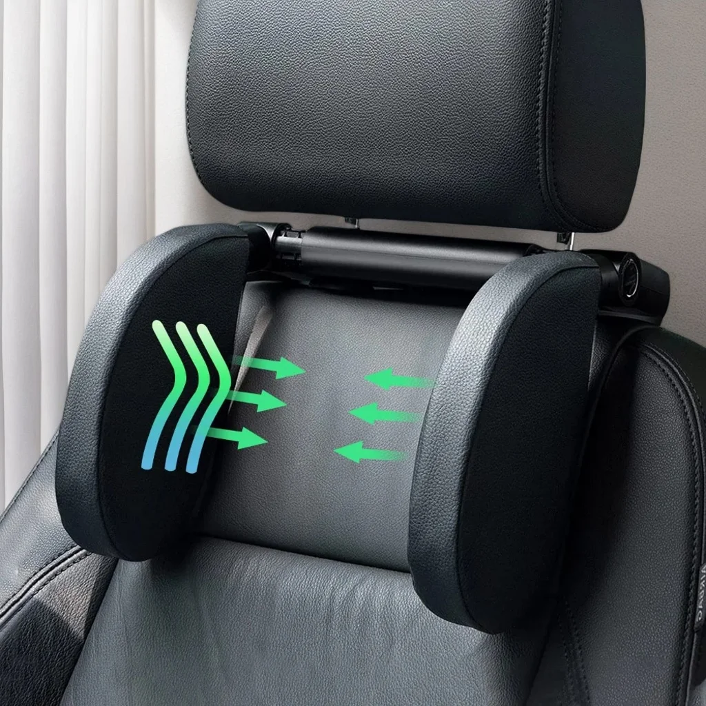 

Car Headrest Pillow - Adjustable Detachable Head Neck Support Travel Sleeping Cushion